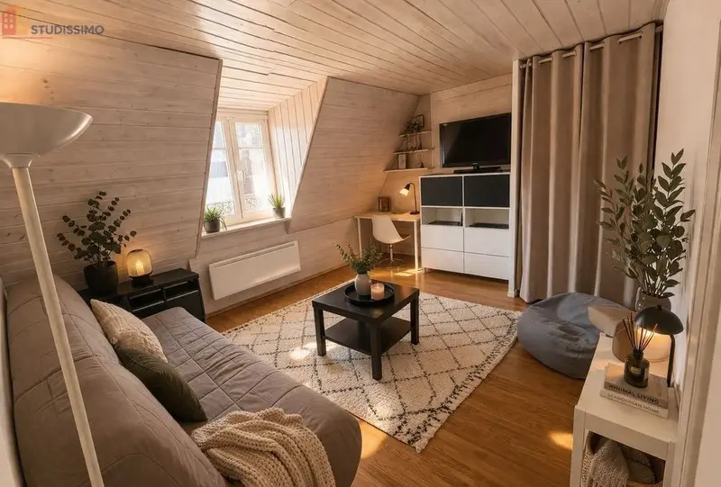 Studio meublé 25m² Paris 16e - Calme, sur cour - Photo 4