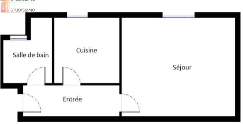 Studio meublé 25m² Paris 16e - Calme, sur cour - Photo 2