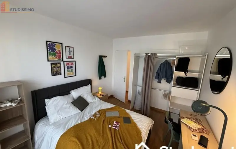 Studio meublé 9m² Paris 14e - Chambre, lumineux - Photo 9