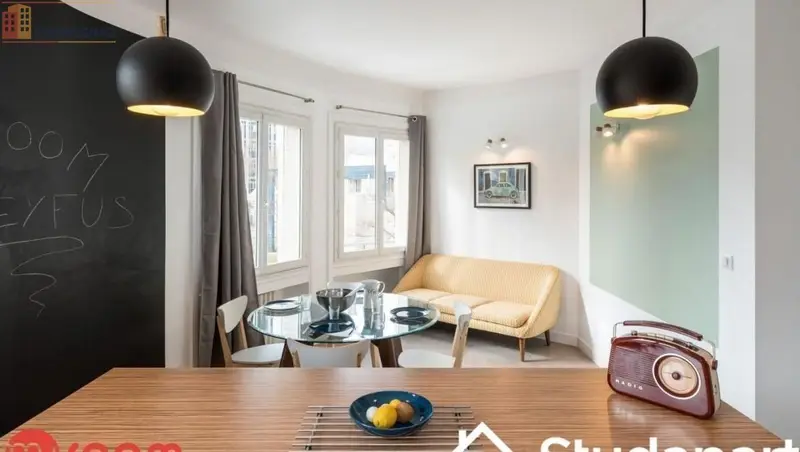 Studio meublé 13m² Lyon 3e - Meublé, DPE A - Photo 3