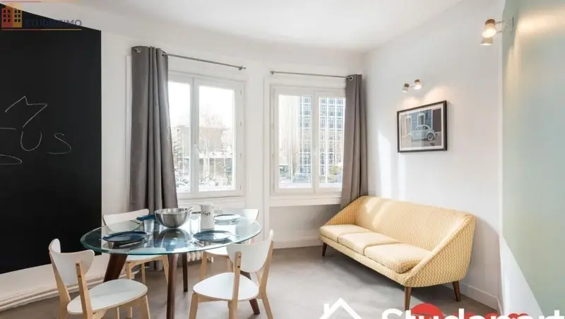 Studio meublé 13m² Lyon 3e - Meublé, DPE A - Photo 2