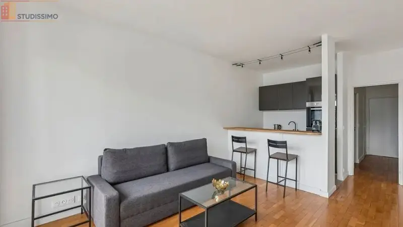 Studio meublé 32m² Paris 16e - Étage élevé, lumineux - Photo 2