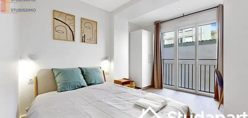 Studio meublé 9m² Villeurbanne - Compact, meublé - Photo 3