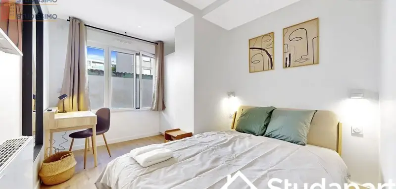 Studio meublé 9m² Villeurbanne - Compact, meublé - Photo 1