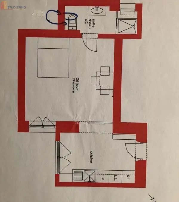 Studio meublé 27m² Paris 14e - Meublé, quartier Didot - Photo 1