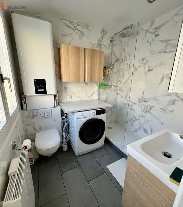 Studio 24m² Paris 17e - Balcon 8m², meublé - Photo 1