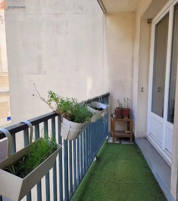 Studio meublé 38m² Paris 20e Gambetta - Balcon, lumineux - Photo 7