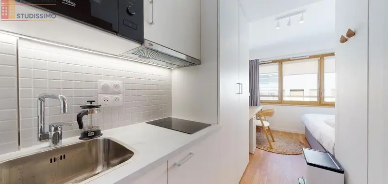 Studio 12m² Paris 17e - Meublé, 3e étage - Photo 17
