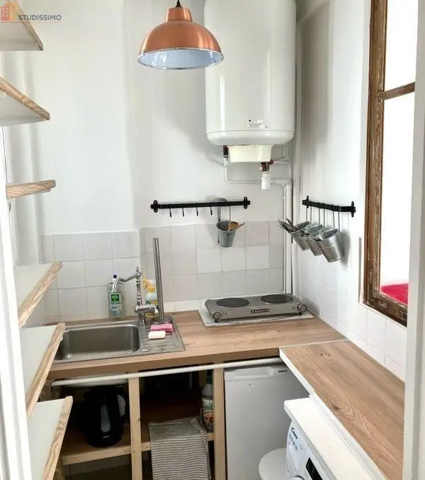 Studio meublé 20m² Paris 13e - Butte-aux-Cailles, lumineux - Photo 1