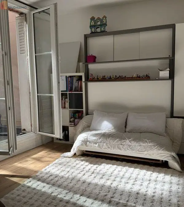 Studio meublé 28m² Paris 15e - Terrasse, jardin - Photo 2