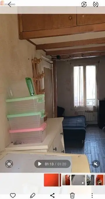 Studio 21m² Paris 14e - Semi-meublé, équipé - Photo 5
