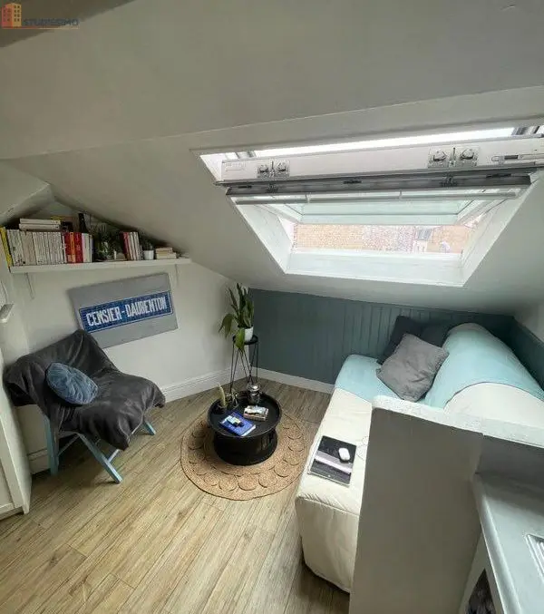 Studio meublé 11m² Paris 15e - Calme, étage élevé - Photo 2
