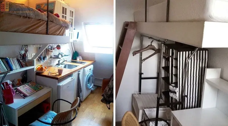 Studio meublé 9m² Paris 16e - Idéal étudiant, dernier étage - Photo 2