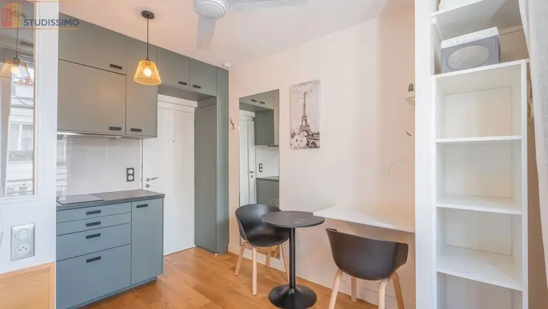 Studio meublé 16m² Paris 11e - Refait à neuf, charme - Photo 13