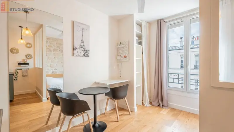 Studio meublé 16m² Paris 11e - Refait à neuf, charme - Photo 4