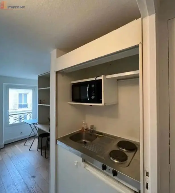 Studio meublé 17m² Paris 8e - Lumineux, 5e étage - Photo 2