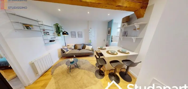 Studio meublé 11m² Lyon 3e - Meublé, DPE A - Photo 4