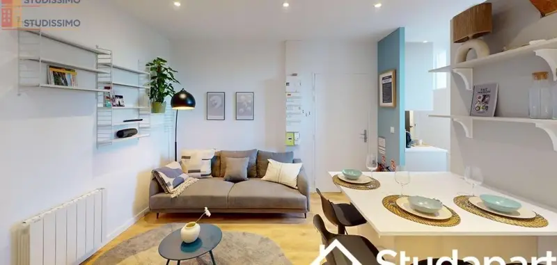 Studio meublé 11m² Lyon 3e - Meublé, DPE A - Photo 2