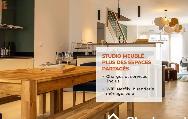 Studio meublé 21m² Lyon 8e - Meublé, DPE A - Photo 4