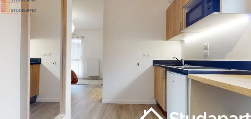 Studio meublé 21m² Lyon 8e - Meublé, DPE A - Photo 3