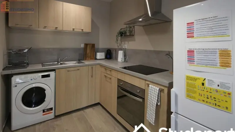 Studio meublé 9m² Villeurbanne - Meublé, DPE A - Photo 2