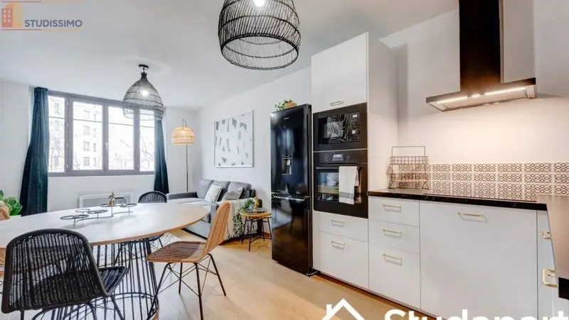 Studio meublé 11m² Lyon 3e - Meublé, DPE A - Photo 1