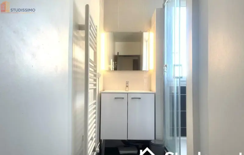 Studio meublé 16m² Villeurbanne 69100 - Lumineux, étage élevé - Photo 3