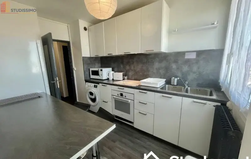 Studio meublé 16m² Villeurbanne 69100 - Lumineux, étage élevé - Photo 2