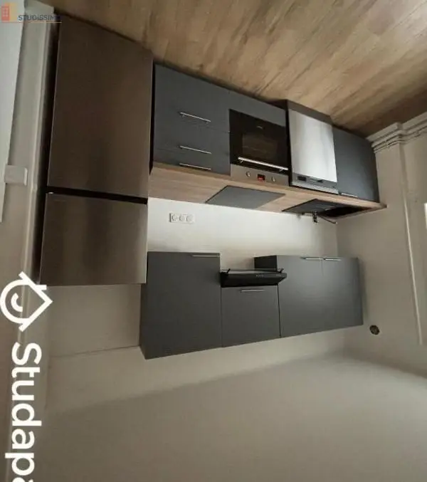 Studio meublé 13m² Bron - Meublé, calme - Photo 3