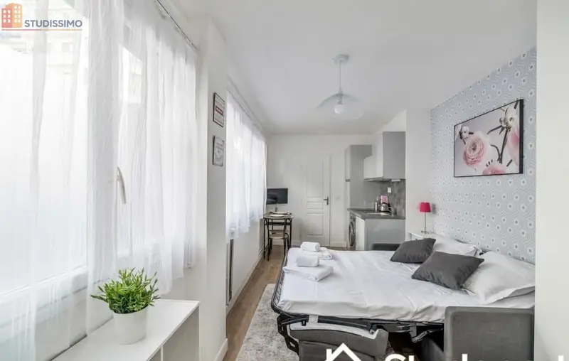 Studio meublé 20m² Lyon 6e - Meublé, DPE A - Photo 1