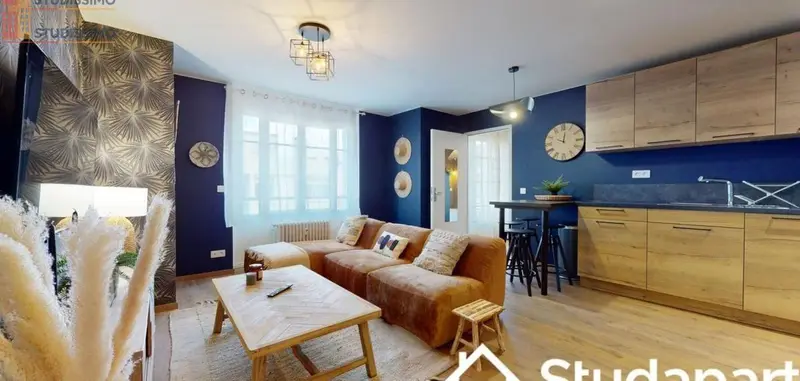 Studio meublé 41m² Lyon 7e - Étage élevé, DPE A - Photo 2
