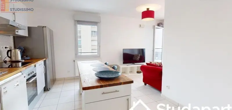 Studio meublé 9m² Vénissieux - Meublé, DPE C - Photo 1