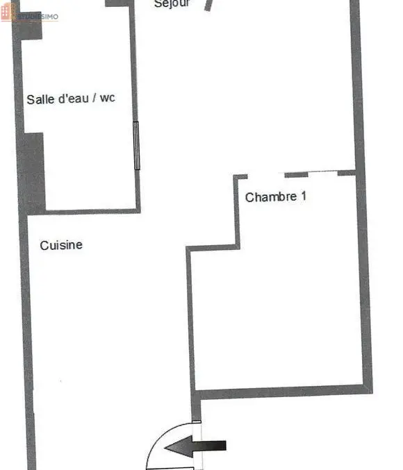 Studio 24m² Saint-Étienne centre - Étage 2/4 - Photo 1