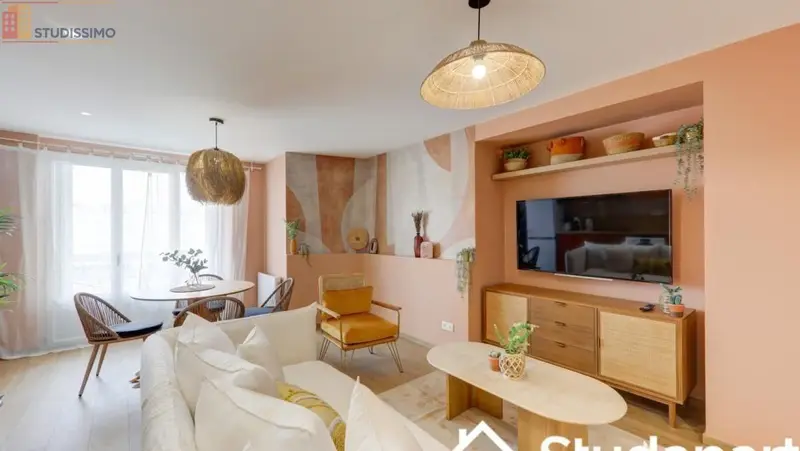 Studio meublé 11m² Lyon 7e - Meublé, DPE A - Photo 2