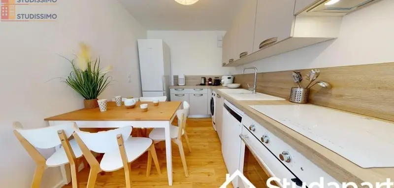 Studio meublé 9m² Lyon 3e - 5e étage, lumineux - Photo 3