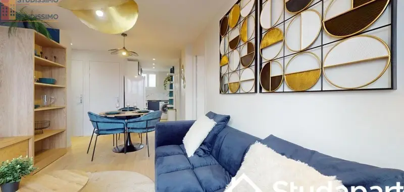 Studio meublé 10m² Villeurbanne - Meublé, DPE A - Photo 1