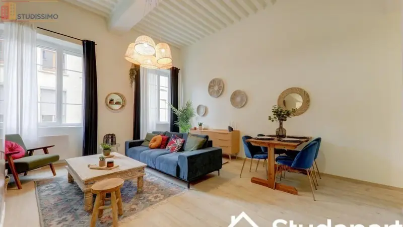 Studio meublé 12m² Lyon 4e - Calme, lumineux - Photo 1