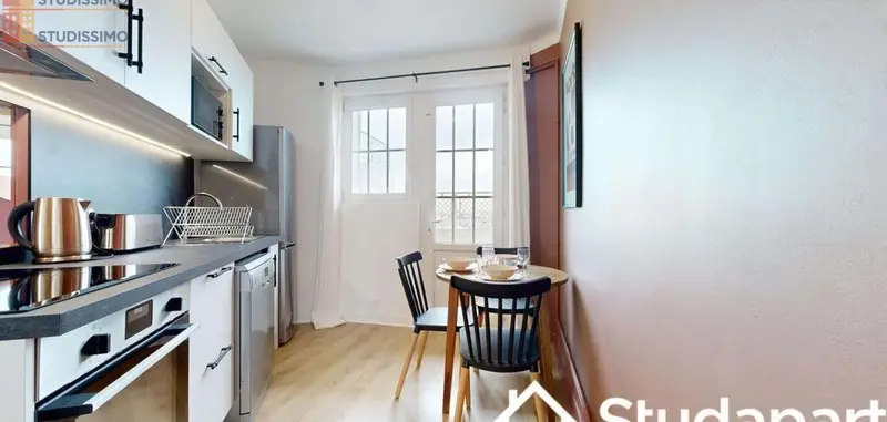 Studio meublé 15m² Villeurbanne - Lumineux, 7e étage - Photo 1