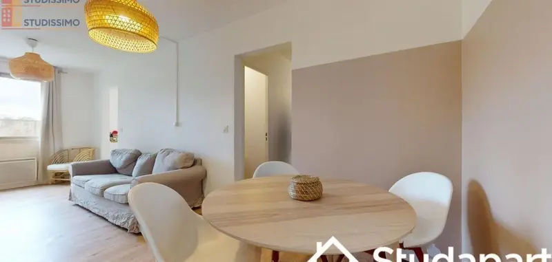 Studio meublé 18m² Villeurbanne - Meublé, DPE A - Photo 3