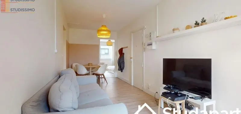 Studio meublé 18m² Villeurbanne - Meublé, DPE A - Photo 1