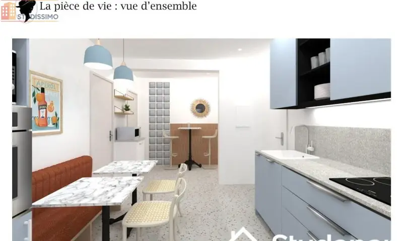 Studio meublé 10m² Bron - 8e étage, lumineux - Photo 4