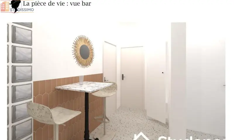 Studio meublé 10m² Bron - 8e étage, lumineux - Photo 3