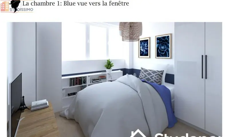 Studio meublé 10m² Bron - 8e étage, lumineux - Photo 2