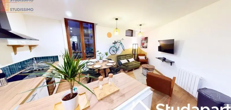 Studio meublé 10m² Villeurbanne - Calme, lumineux - Photo 3
