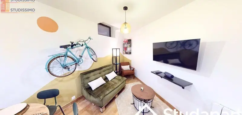 Studio meublé 10m² Villeurbanne - Calme, lumineux - Photo 2