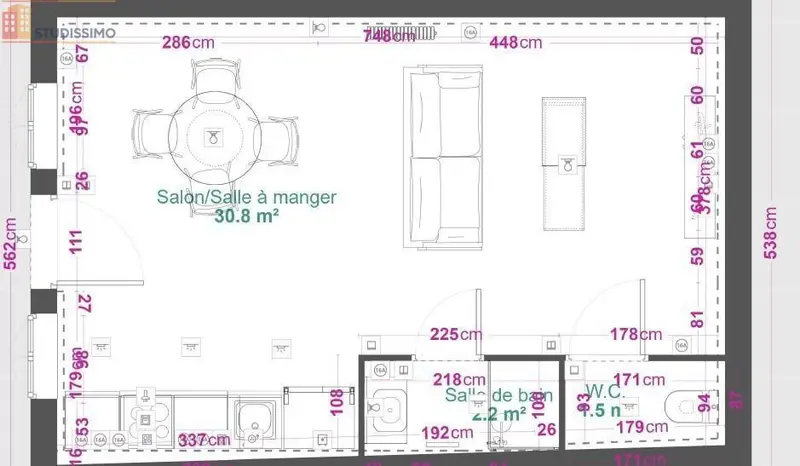 Studio 34m² Saint-Chamond - Lumineux, sans travaux - Photo 2