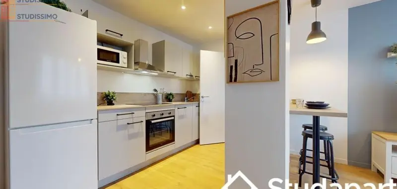 Studio meublé 12m² Villeurbanne - Lumineux, DPE A - Photo 2