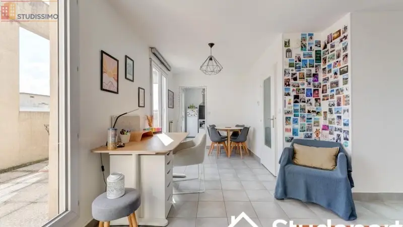 Studio meublé 40m² Lyon 2e - Lumineux, DPE A - Photo 1