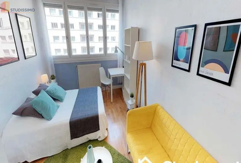 Studio meublé 15m² Lyon 3e - Calme, lumineux - Photo 2