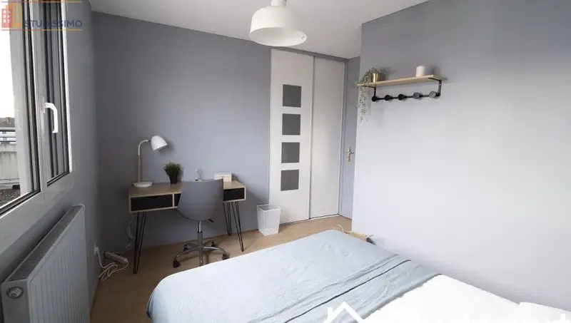 Studio meublé 11m² Lyon 3e - Vue, lumineux - Photo 3
